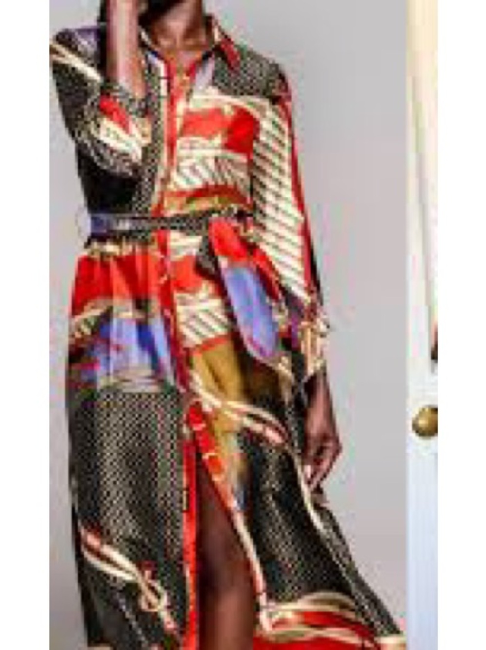 Zara Scarf Print Dress Sz S